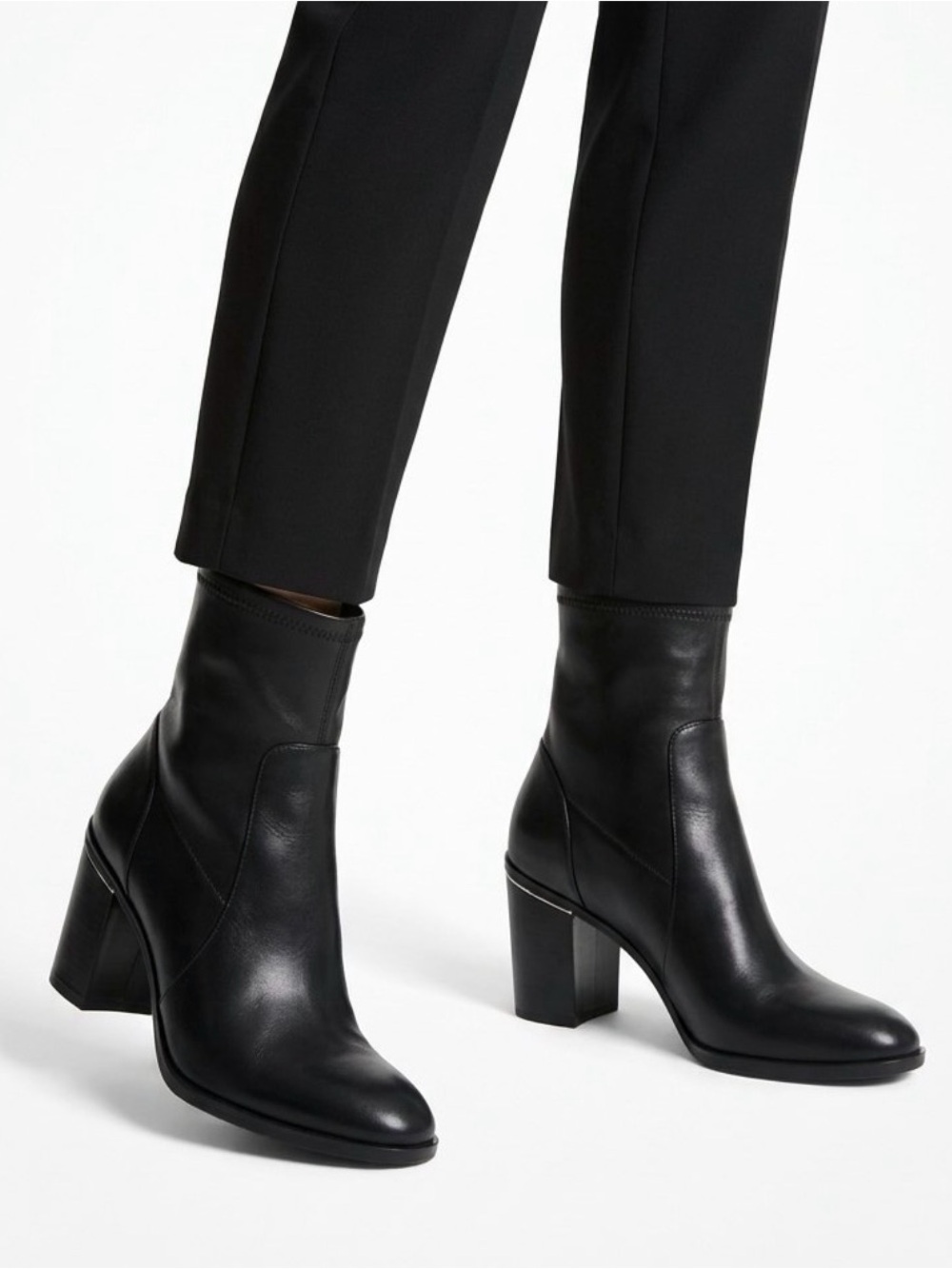 Michael Kors Black Leather Ankle Boots